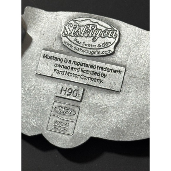 Vintage‎ Ford Mustang Metal Belt Buckle - Picture 6 of 6